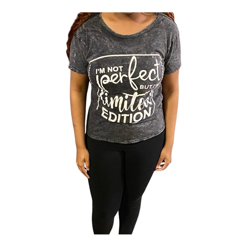 On Fire “I'M NOT PERFECT, I'M A LIMITED EDITION”  Size Large T SHIRT